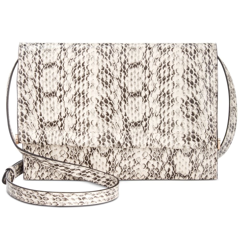 Alfani Mini Toggle Crossbody, Created for Macy's - Whip Snake/gold
